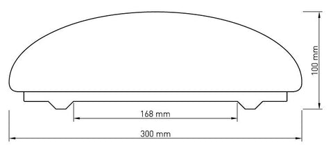 VENUS 300 LED, 17W, 3000K, 1800lm, IP44, RA 80+
