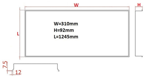SERW LED Sport 47W,840,5680lm,IP20,230V,DALI,white