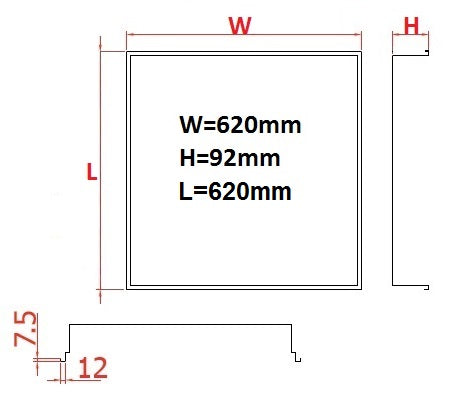 SERW LED Sport 47W,840,5625lm,IP20,230V,DALI,white