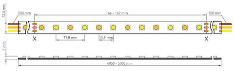 FS 86, AH, 100% MIX, 19W/m, 1350lm/m, 24VDC, IP44, l=5m
