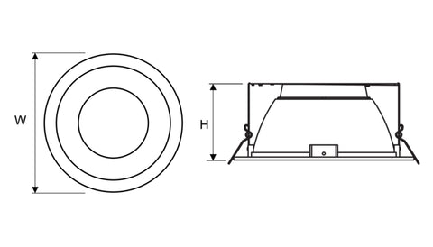 SEGON LED 26W DALI 2700lm/840 MAT IP44 70° white GEN.2