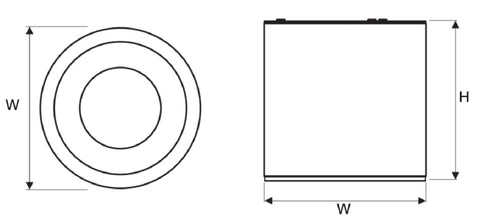 SALINO LED 242 18W 1900lm 3000k IP20 UGR<19 alb