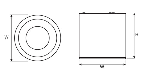 SALINO LED 242 24W 2500lm 4000k IP20 UGR<19 alb
