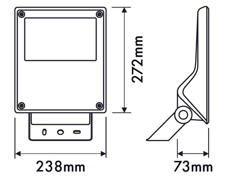FORCA LED Mini 25W 3100lm 4000K ECG IP65 asymmetric, gray