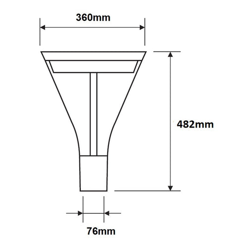 AVENIDA LED 25W 3200lm 4000K rotationally symmetric,graphite