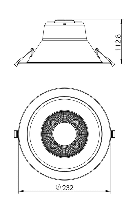 SEGON BASIC 35W Tri white 3K, 4K, 6K UGR<19, 230V 60°, EVG