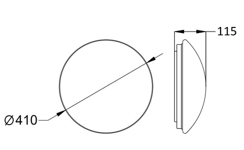 KARO II LED 22W, 1760lm/3K, 1980lm/4K, 1980lm/5,7K 120° IP64
