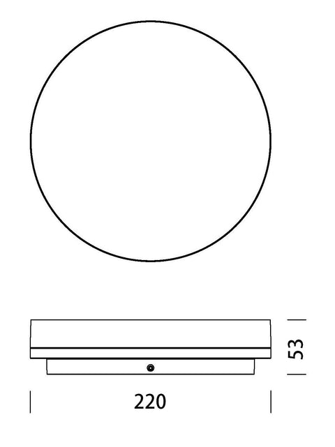 ELEGANCE Round 2 Evolution 15W/10W 3K/4K IP54 alb