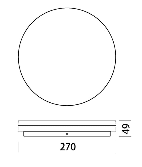 ELEGANCE Round 3 Evolution 24/18/10W 3K/4K Sensor IP54 alb