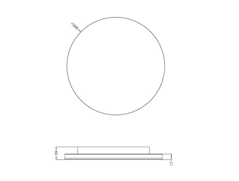 Elegance DISC LED 10W/18W/24W 3/4K CRI90 IP20 dim alb