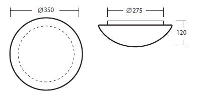 Aura 3 Sensor LED 15W, 4000K, 2030lm, IP43