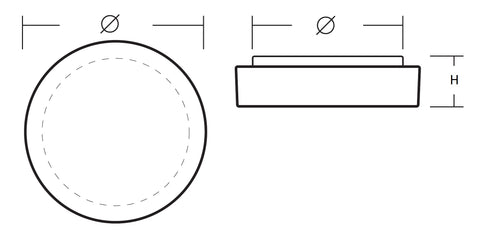 ELSA 1 LED 11W 1350lm 4000K IP44, Wall, ceiling lamps