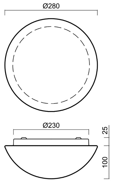 AURA 2 LED 11W 990lm 3000K IP43