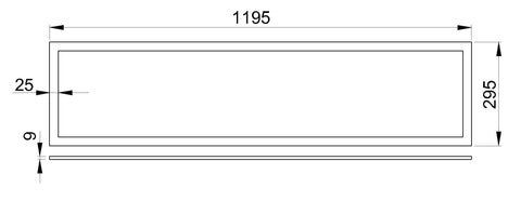 LANO 4 LED 33W 930 3960lm 850mA M1200 UGR19 microprismatic