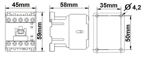 Contactor 3 poli, CUBICO Mini, 5,5kW, 12A, 1NÎ,24Vc.a.