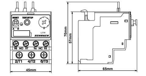 Releu termic CUBICO Mini, 1-1,6A