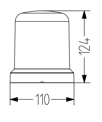 Disp. de semnal. lum permanentă, 110-240V c.a., verde