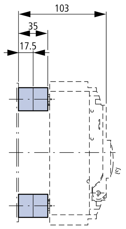 Suport distanţier pentru MC1/2, filet M4, set 4 bucati