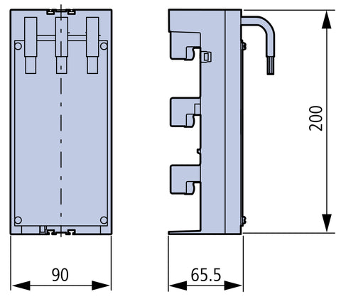 Adaptor montaj pe sistem de bare colectoare 60mm pt.MC1