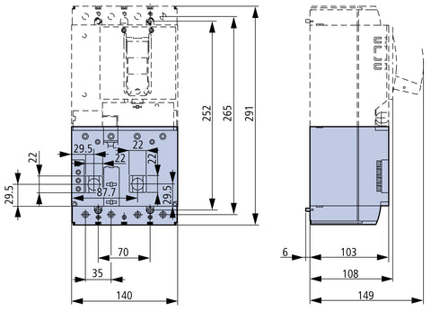 Declansator diferential 0,1-3A 4p, tip A
