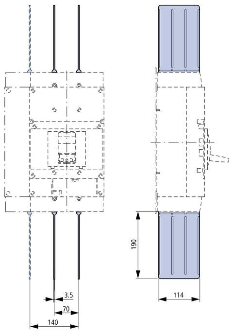 Separator de fază pentru MC4, 3poli