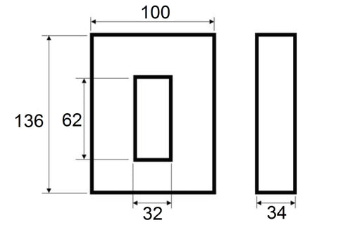 Transformator calibrat de curent 800/5A pt.bara 60x10mm