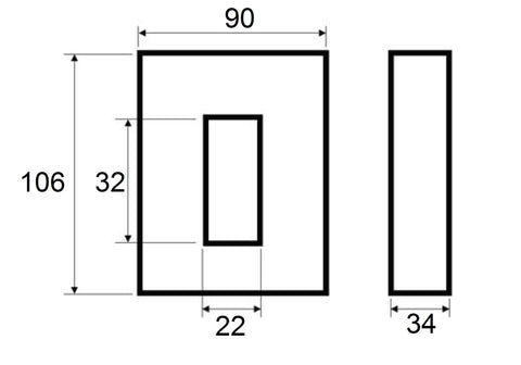 Transformator de curent demontabil 150/5A, 30x20mm