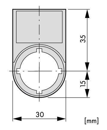 Suport cu placa 30x50mm cu inscriptia MAN 0 AUTO