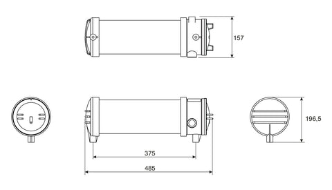 Protectie EX. lum. design XP EL zone1/21 LED 230V AC/DC