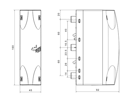 Modul conexiune, 50 mm², 3 poli