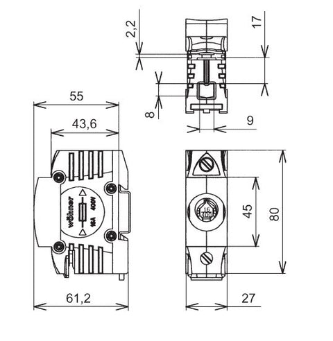 Soclu sigurante TRITON E18 63A 3p