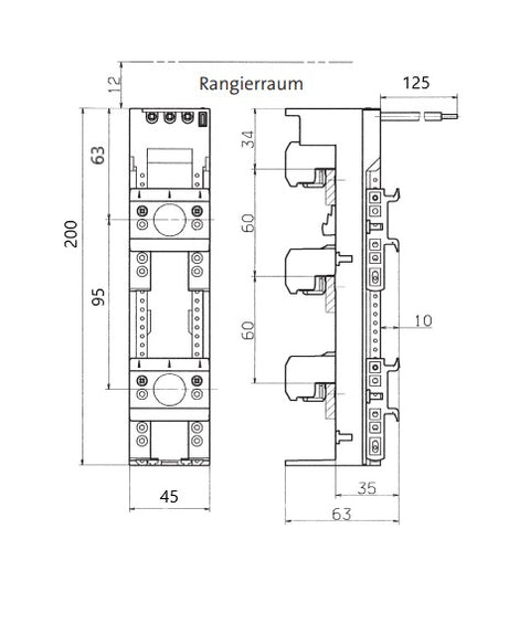 Adaptor bară, 16 A