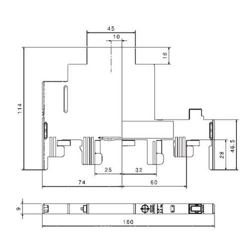 Modul de N pentru adaptoare modulare pt. sistemul de 60mm