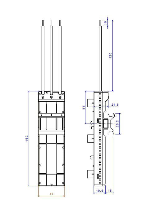 Adaptor 16A pentru Crosslink, 3 faze