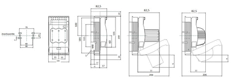 Separator pt.sigurante NH00 160A pe contrapanou
