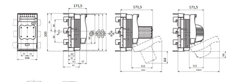 Separato pt.sigurante NH00 160A+supravegherere