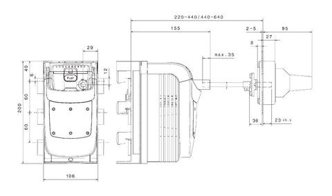 Separator Cross Link pt.fuz. NH00 125A pe sistem bare 60mm