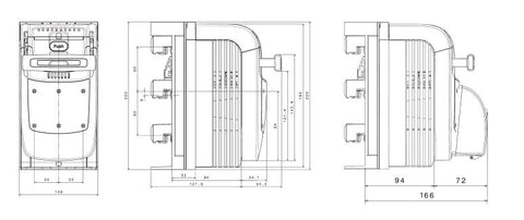 Separator it.sigurante 125A cu supraveghere sistem 60mm