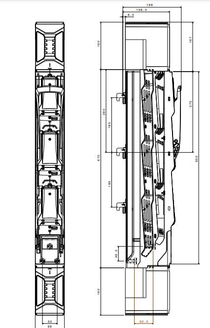 Separator măr. NH2/ conexiune cu şurub M12, 400 A