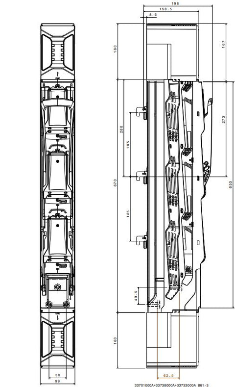 Separator măr. NH3/ conexiune cu şurub M12, 630 A
