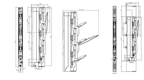 Separator măr. NH00, 3p,160A, cleme ramă, direct pe 185mm