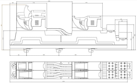Module 4xNH fuse-switch-disconnector, 3P, clamp connection