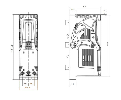 Separator de sarcină NH mărime 000, 125A
