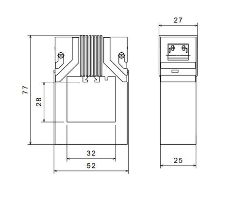 Trafo curent 200/5, 1,5VA, pt SI337010, SI337020, SI337030