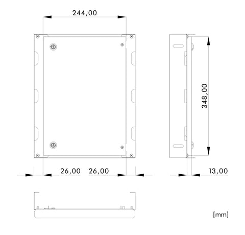 Ușă interioară WSA pt. Î=400 și L=300mm