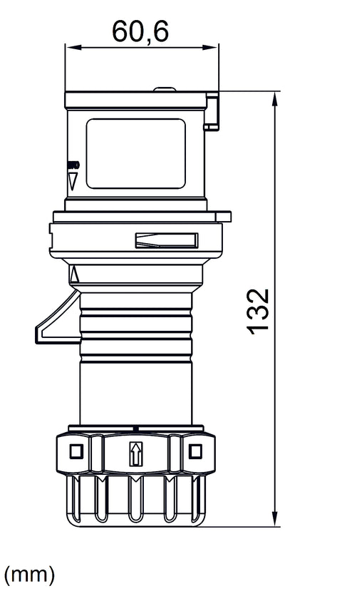 Fişă CEE, 5 poli 16A 400V IP44