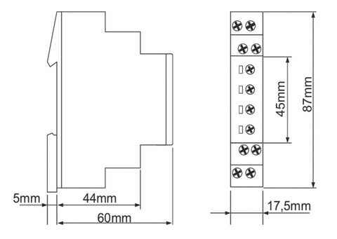 Releu temp. anclanş./declanş, 1CC, Ualim=24-240VAC/VDC, 8A