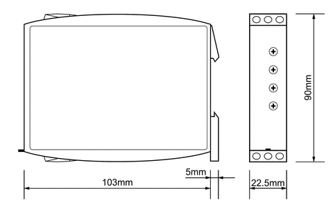 Releu de timp cu 16 fcţ., 2CC, Ualim=24-240VAC/VDC, 8A