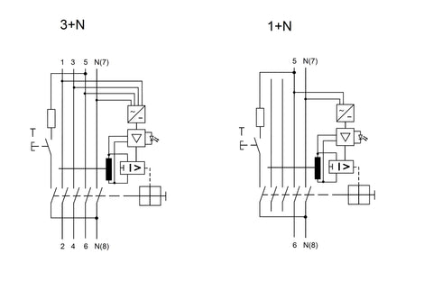 Residual current circuit breaker 63A, 4-pole, 300mA,type B,S