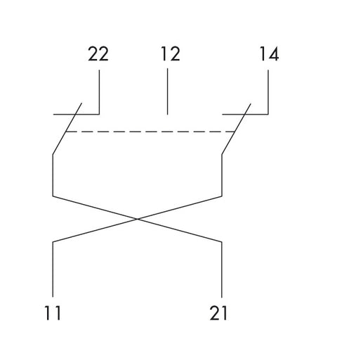 Auxiliary/Trip Signal Contact, 1CO, for RCCB 125A